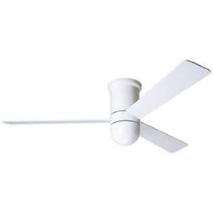  52 Modern Fan Cirrus Gloss White Hugger Ceiling Fan: Home Improvement