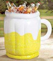 Inflatable Beer Mug Party Cooler   Frosty Mug shaped Beverage Chiller 