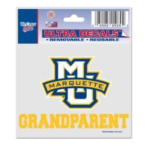   MARQUETTE GOLDEN EAGLES 3X4 ULTRA DECAL WINDOW CLING Sports