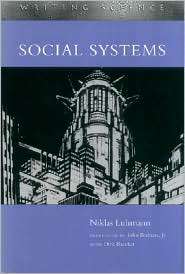 Social Systems, (0804726256), Niklas Luhmann, Textbooks   Barnes 
