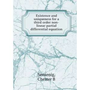   non linear partial differential equation Chester B Sensenig Books