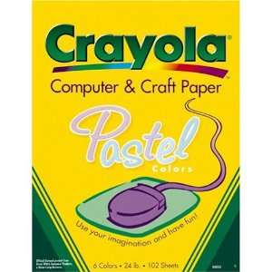   of Crayola Pastel Computer & Craft Paper 6 Colors Toys & Games