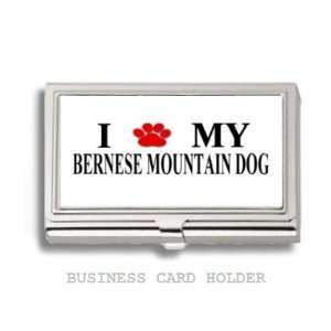  Bernese Mountain Dog Love My Dog Paw Business Card Holder 