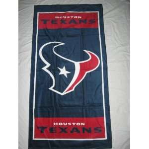 HOUSTON TEXANS 100% Cotton Full Size 30 by 60 BEACH / BATH TOWEL by 