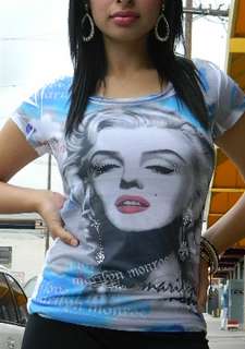 DAMO Marilyn Monroe T Shirt Sublimation with Stone  