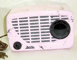 Vintage Arvin 540T AM Tube Radio Chassis RE 278 Pink  