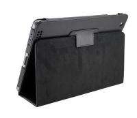 Apple Ipad 3 Leather Case BLACK Folio SmartCover for NEW Ipad3 HD 
