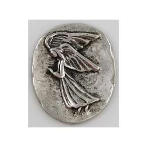  Angel Pocket Stone pewter talisman 