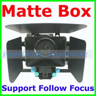 DSLR Matte box For 15mm rail rod support system 5D2,60D  