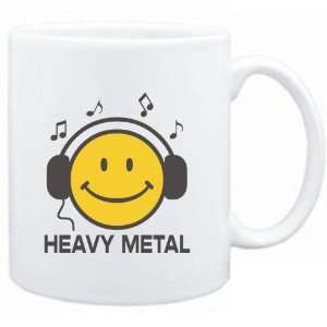  Mug White  Heavy Metal   Smiley Music