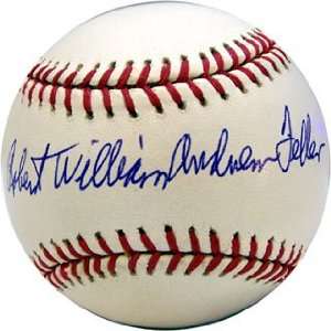   Robert William Autographed Baseball   Andrew Feller: Sports & Outdoors