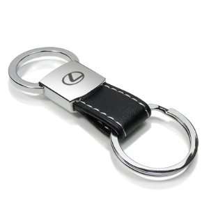  Lexus Black Leather Loop Veneto Key Chain, Official 