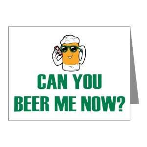   : Note Cards (10 Pack) Can You Beer Me Now Beer Mug: Everything Else