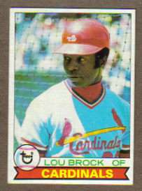1979 TOPPS BASEBALL #665 LOU BROCK CARDINALS NM  
