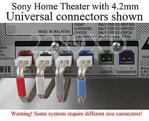 6c sony home theater speaker cable connectors 4,2 4.2mm  