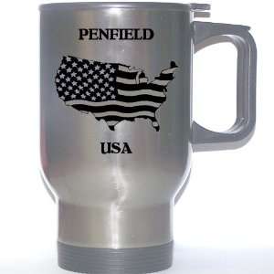  US Flag   Penfield, New York (NY) Stainless Steel Mug 