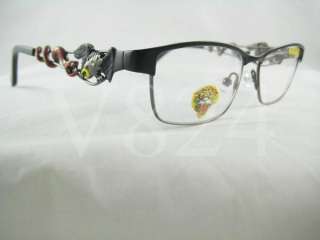 ED HARDY EHO 702 Eyeglass Optical RX EHO702 BLACK GUN  