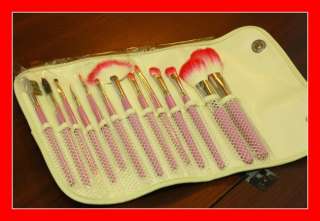 Makeup 13 CP pcs beauty cosmetic brush case set pink 12  