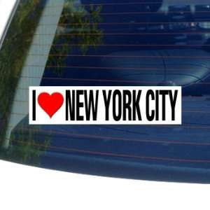 I Love Heart NEW YORK CITY   Window Bumper Sticker 