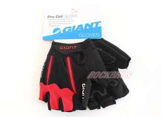 GIANT Pro Cycling Short Finger Half Finger Gloves Red  