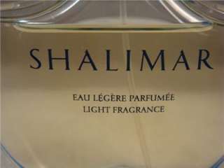 Vintage Guerlain Shalimar Light Fragrance Eau Legere Parfumee Perfume 