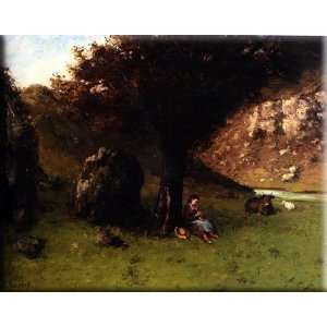   16x13 Streched Canvas Art by Courbet, Gustave