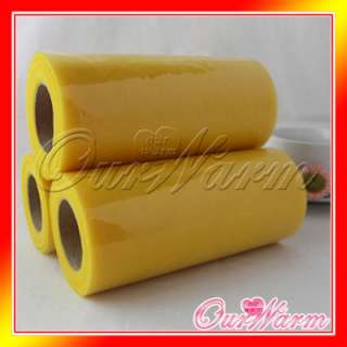 Yellow Tulle Roll Spool 6x25YD Tutu Wedding Party Gift Bow Craft 