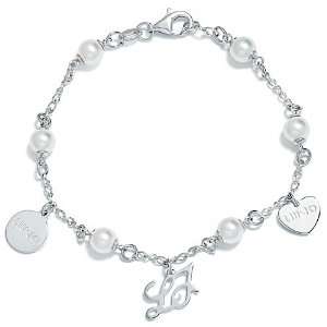  Jo Ladies Bracelet in White 925 Silver with Cultivated Pearl, form 
