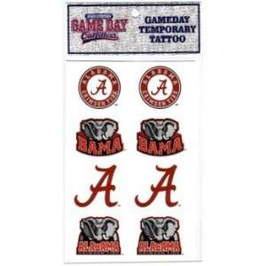  Alabama Crimson Tide   Temporary Tattoo Sheet: Everything 