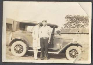 Car Photo Pretty Girl & Her Guy w/ 1927 Whippet 652869  