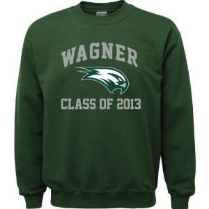  Wagner Seahawks Forest Green Class of 2013 Arch Crewneck 