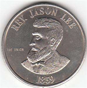 Rev Jason Lee, Oregon State Medal 39mm  