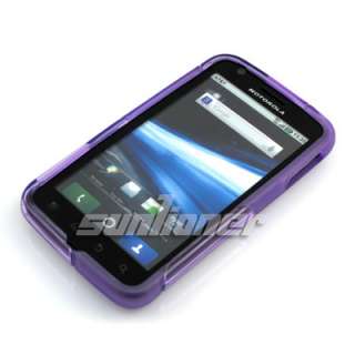 Motorola Atrix 4G MB860 ME860 TPU Silicon Case Skin Cover + Screen 