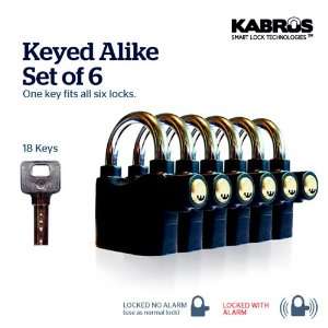  18 Keys Kabrus Original Alarmed Padlocks / All Keys Fits All Locks 