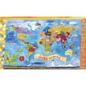  Small Old World Wall Mural Banner