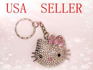 8GB Jewel Hello Kitty Crystal Flash Drive USB Keychain  
