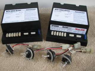 WHELEN SPS 660 POWER SUPPLY and 4 White clear Strobe Lights POLICE 