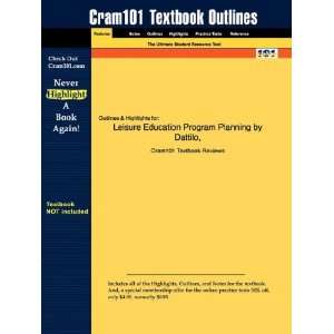  Studyguide for Leisure Education Program Planning by Dattilo 