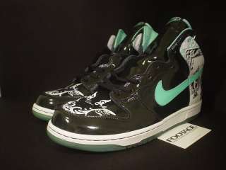 2006 Nike Dunk High PREMIUM DONTRELLE WILLIS BLACK AZURE GREEN WHITE 