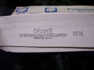 Vtg 1920s Lion Band Detachable Shirt Collar Drake Sz 16.5 NOS  