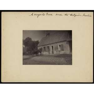  Wayside inn near Belgian frontier,France,c1896,woman