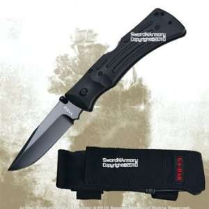 Ka Bar 3050 Mule Folding Lock Back Knife W/ Sheath:  Sports 