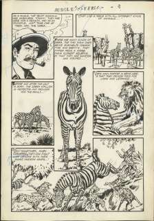 JOHN MITCHELL   JUNGLE COMICS #156 Original 4 page Story Art TRADER 