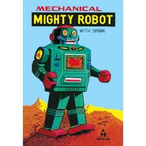  Mechanical Green Mighty Robot with Spark 20x30 poster 