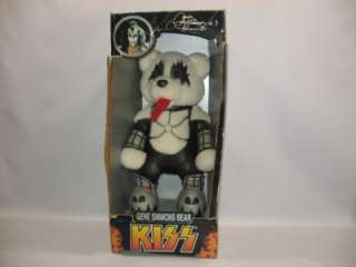 Gene Simmons Kiss Limited Spencer 1998 Plush Teddy Bear Doll vtg Boxed 