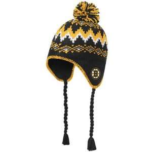  Boston Bruins Triple Deke Tassel Knit Hat: Sports 