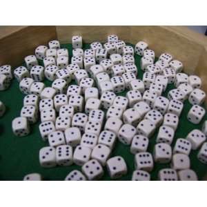  Standard 12mm Bone White 6 Sided Dice Toys & Games