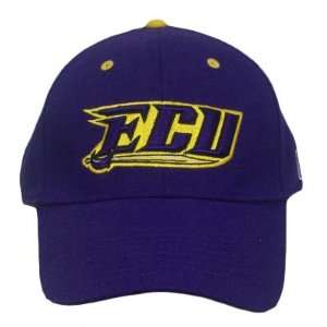   FITTED CAP HAT EAST CAROLINA PIRATES PURPLE 8 FLAT: Sports & Outdoors