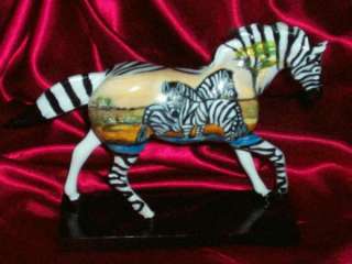 Custom Trail of Painted Ponies UNTAMED Zebra Horse  