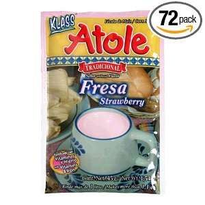 Klass Atole Strawberry Mix, 1.58 Ounce Grocery & Gourmet Food